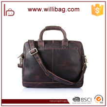 Genuine Leather Fashion Business Briefcase For Men Laptop Briefcase